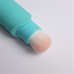 Бирюзовая многофункциональная вибропуля с щеточкой 524954