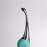 Бирюзовый клиторальный вибростимулятор Youvic 524955