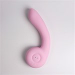 Розовый вибростимулятор точки G с нагревом Bendable Heating G-Spot Vibrator 524957