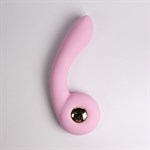 Розовый вибростимулятор точки G с нагревом Bendable Heating G-Spot Vibrator 524957