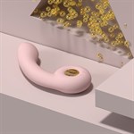 Розовый вибростимулятор точки G с нагревом Bendable Heating G-Spot Vibrator 524957