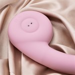 Розовый вибростимулятор точки G с нагревом Bendable Heating G-Spot Vibrator 524957