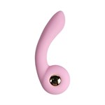 Розовый вибростимулятор точки G с нагревом Bendable Heating G-Spot Vibrator 524957 - фото 852786