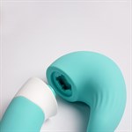 Бирюзовый вибростимулятор зоны G 2-в-1 524960