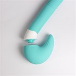 Бирюзовый вибростимулятор зоны G 2-в-1 524960