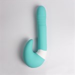 Бирюзовый вибростимулятор зоны G 2-в-1 524960
