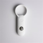 Белое эрекционное виброкольцо с пультом ДУ 524963