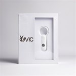 Белое эрекционное виброкольцо с пультом ДУ 524963