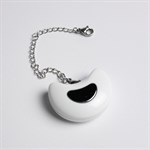 Белое эрекционное виброкольцо с пультом ДУ 524963