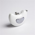 Белое эрекционное виброкольцо с пультом ДУ 524963