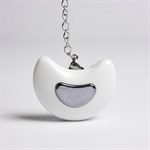 Белое эрекционное виброкольцо с пультом ДУ 524963