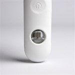 Белое эрекционное виброкольцо с пультом ДУ 524963