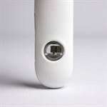 Белое эрекционное виброкольцо с пультом ДУ 524963