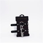 Черно-красные кожаные оковы 524981