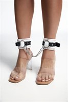 Бело-красные кожаные оковы 524983