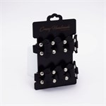 Черные кожаные оковы из звеньев 524987