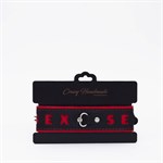 Черно-красный ошейник Sex 524997