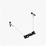 Зажимы на соски с кожаной подвеской Slave 525015