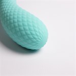 Бирюзовый вибромассажёр с деликатными токами 525021