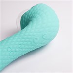 Бирюзовый вибромассажёр с деликатными токами 525021