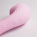 Розовый вибромассажёр с деликатными токами 525022