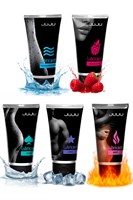 Набор из 5 лубрикантов JUJU (увлажняющий, Hot+, Long, Anal, малина) 525036 - фото 853646