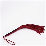 Красно-черный кожаный флоггер - 50 см. 525378 Красно-черный кожаный флоггер - 50 см. 525378