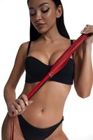 Красно-черный кожаный флоггер - 50 см. 525378 Красно-черный кожаный флоггер - 50 см. 525378