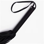 Черный кожаный флоггер - 45 см. 525379 Черный кожаный флоггер - 45 см. 525379