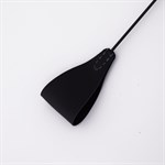 Стек с широким черным кожаным наконечником и металлической ручкой - 67 см. 525380 Стек с широким черным кожаным наконечником и металлической ручкой - 67 см. 525380