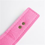 Черно-розовый ошейник с золотистой фурнитурой 525387