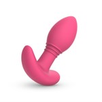 Розовая интерактивная вибропробка Axel - 10 см. 525516