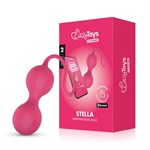 Розовые интерактивные вагинальные виброшарики Stella 525517 - фото 853834