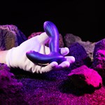 Фиолетовый вибромассажер простаты и промежности Galaxy 525523