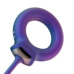 Фиолетовое эрекционное виброкольцо с анальным шариком Eclipse 525525