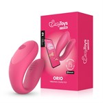 Розовый интерактивный вибростимулятор для пар Orio 526404 - фото 853750