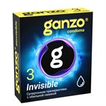 Супертонкие презервативы Ganzo Invisible - 3 шт. 526408 - фото 853827