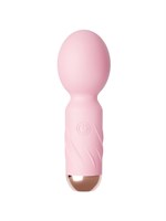 Нежно-розовый мини-вибратор Cute mini Wand 527002 - фото 865758