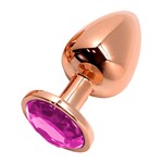 Анальная втулка Wooomy Tralalo Size S c розовым кристаллом 527105 - фото 856584