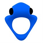 Синее эрекционное кольцо Wooomy Tribeс с вибрацией 527111 - фото 856558