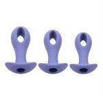 Набор из 3 анальных пробок с вибропулей Hole Punch Plug Set 527184