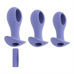Набор из 3 анальных пробок с вибропулей Hole Punch Plug Set 527184