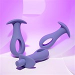 Набор из 3 анальных пробок с вибропулей Hole Punch Plug Set 527184