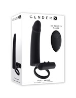 Черная вибронасадка для двойного проникновения Full Swing 527187 Черная вибронасадка для двойного проникновения Full Swing 527187