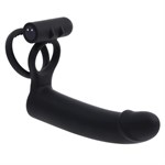 Черная вибронасадка для двойного проникновения Full Swing 527187 Черная вибронасадка для двойного проникновения Full Swing 527187