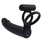 Черная вибронасадка для двойного проникновения Full Swing 527187 Черная вибронасадка для двойного проникновения Full Swing 527187