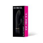 Черный вибратор-кролик Dorcel Glam Rabbit - 21 см. 527594