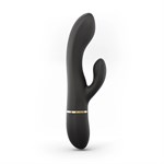 Черный вибратор-кролик Dorcel Glam Rabbit - 21 см. 527594