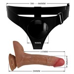 Женский страпон с вибрацией и эффектом эякуляции Oher 527618