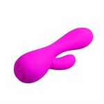 Лиловый вибратор-кролик Simon - 17,8 см. 527657